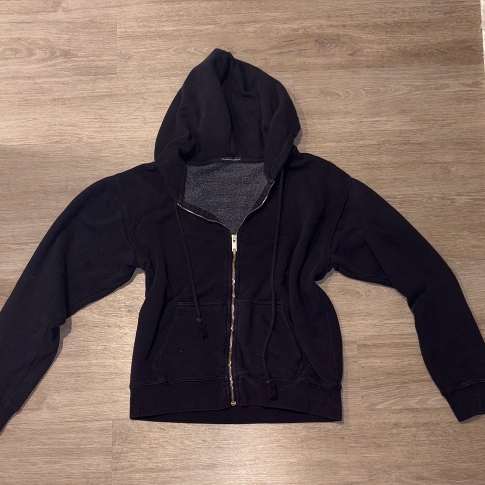 Brandy Melville Navy Full-zip Hoodie